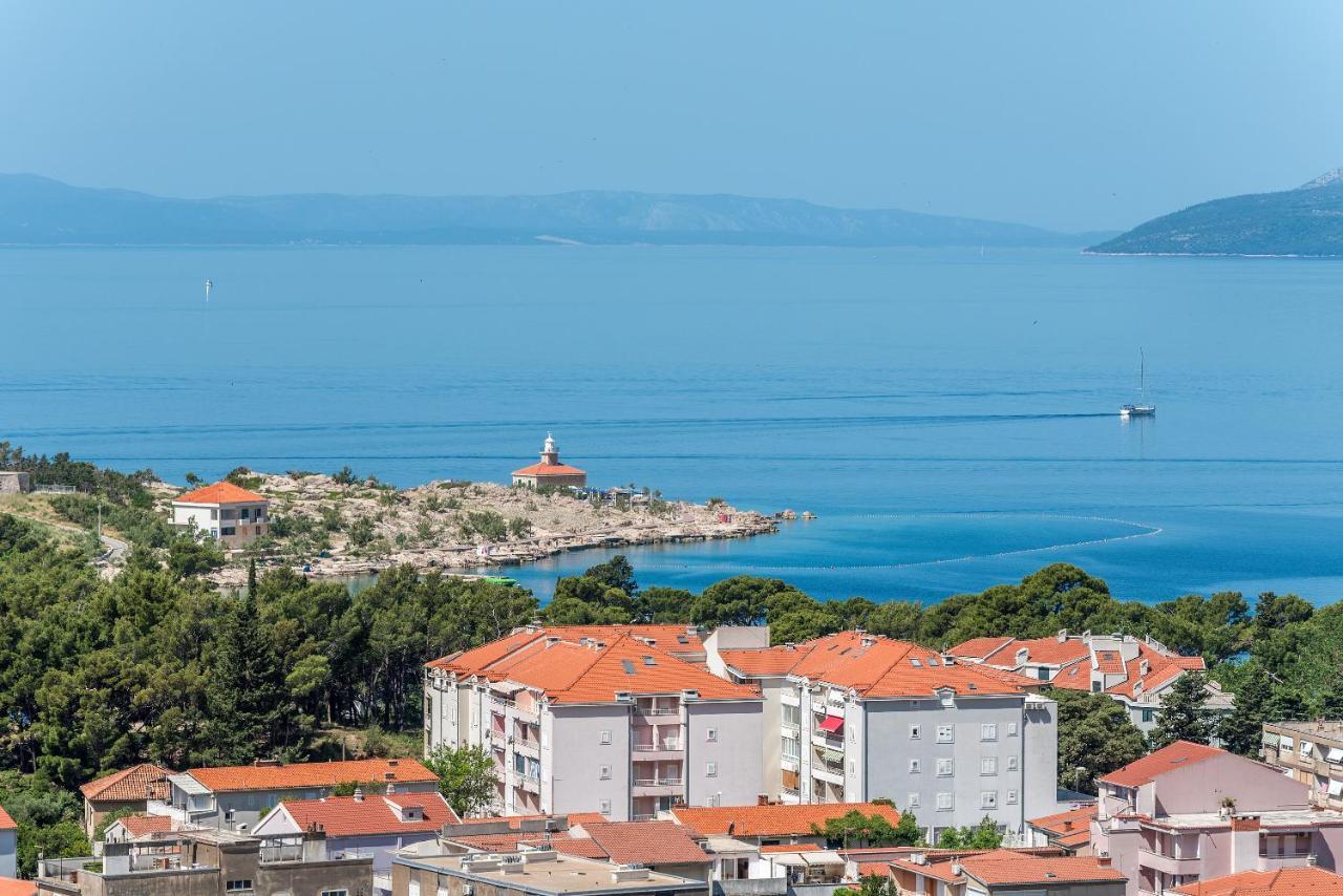 Luxury Adria Sea & City View Apartment Макарска Экстерьер фото